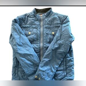 Boys Quicksilver Windbreaker Jacket  Size Large Blue